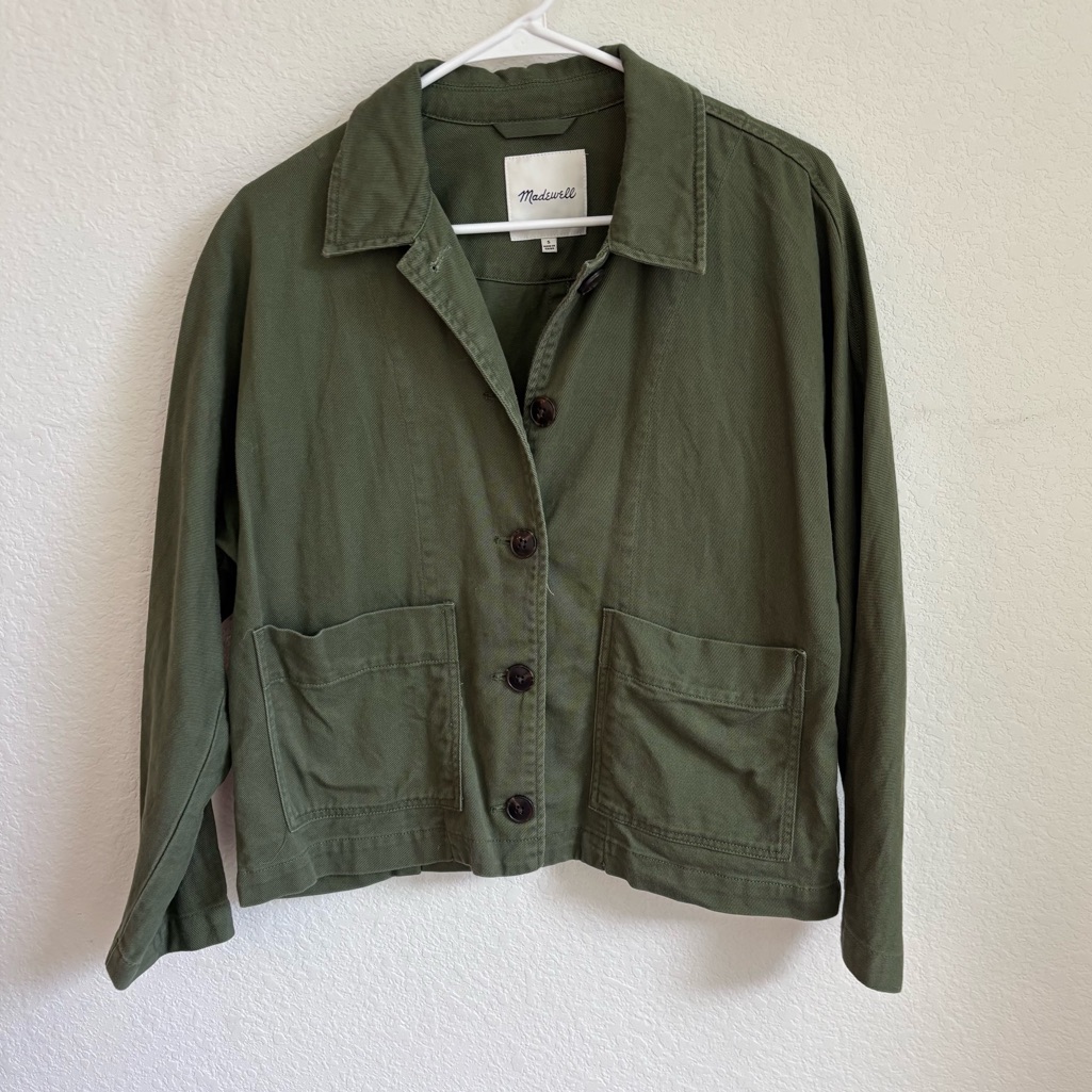 Madewell Chore Jacket Green Size Small